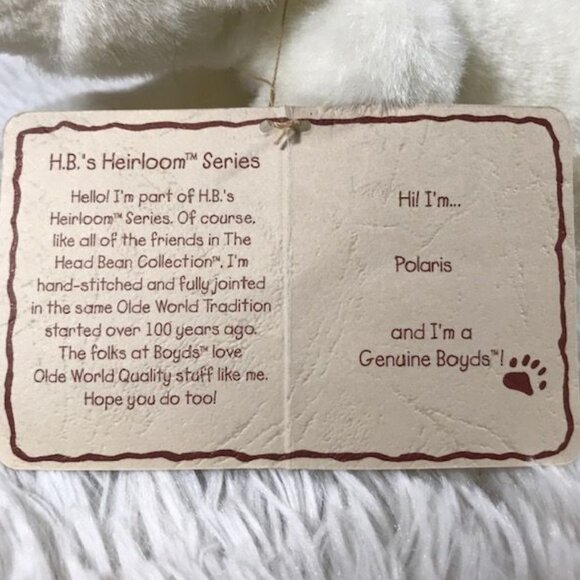 Boyds Bears 'POLARIS' Head Bean Heirloom Series - Picture 6 of 7
